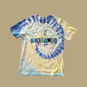 Reworked Seahawks Tie Dye Tee